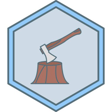 Tek bir simgenin vektör illüstrasyonu