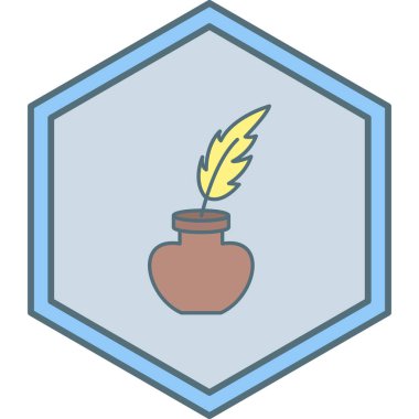 Tek izole edilmiş simge ögesinin vektör illüstrasyonu