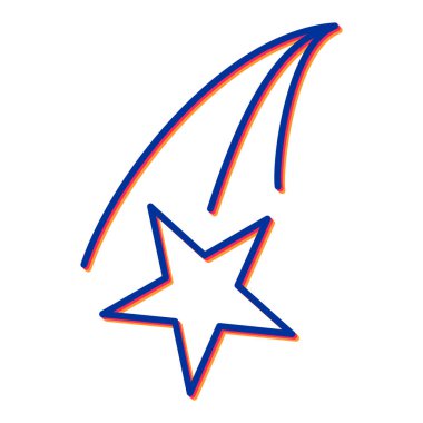 yıldız simgesi vektör illüstrasyonu