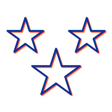 Yıldız simgesi vektör illüstrasyonu