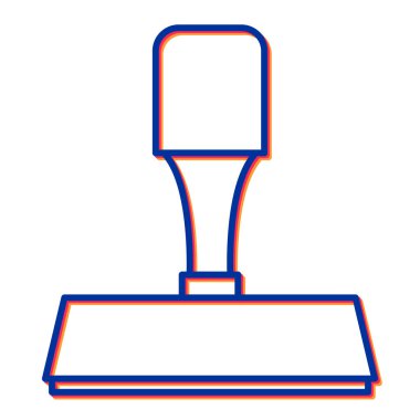 Ofis ve modern simgenin vektör illüstrasyonu