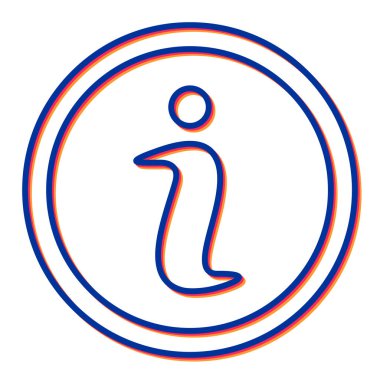 Bilgi simgesinin vektör illüstrasyonu