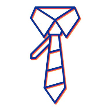 ağ ve mobil uygulama tasarımınız için beyaz arkaplanda izole edilmiş kravat simgesi vektörü, kravat logosu kavramı