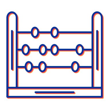 Abaküs. Web simgesi basit illüstrasyon