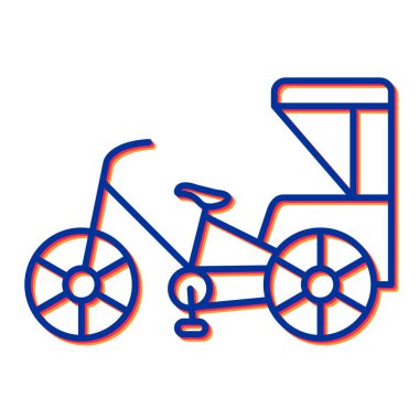 bisiklet ikonu vektör illüstrasyonu