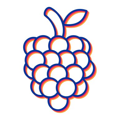 Sağlıklı gıda ikonunun vektör çizimi