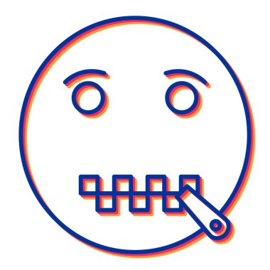 emoji simgesi vektör illüstrasyonu