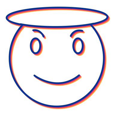 emoji simgesi vektör illüstrasyonu