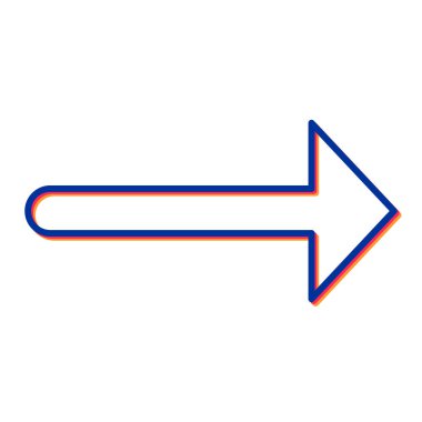 ok simgesi vektör illüstrasyonu