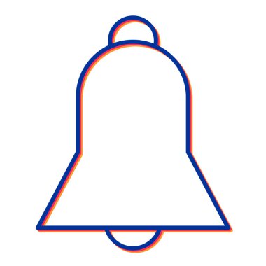 Zil. Web simgesi basit illüstrasyon