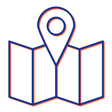 Harita iğnesi. Web simgesi