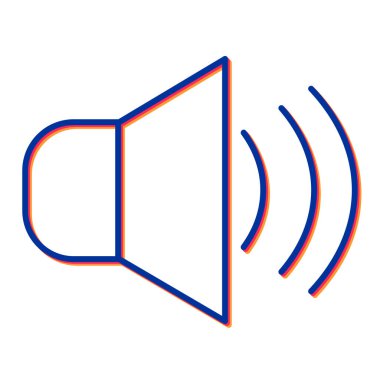 ses simgesi vektör illüstrasyonu