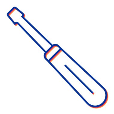 Bir tornavidanın vektör çizimi