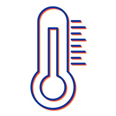 termometre simgesi vektör illüstrasyonu