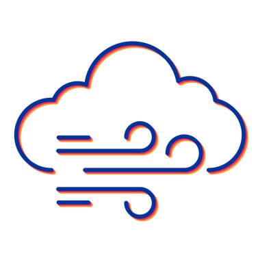 Rüzgarlı hava vektörü resimleme