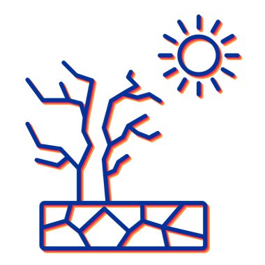 Ağaç büyüme ikonu vektörü. İnce çizgi işareti. izole edilmiş sınır sembolü çizimi