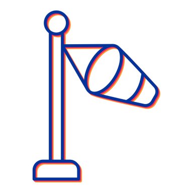 bayrak ikonu vektör illüstrasyonu