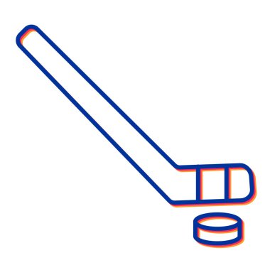 hokey ikonu vektör illüstrasyonu