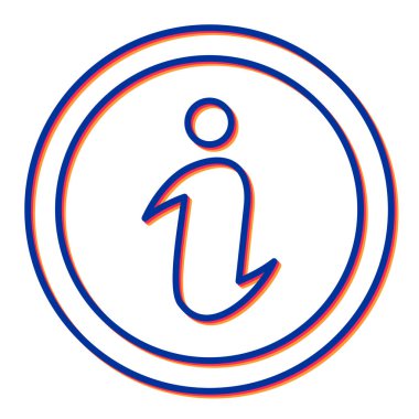 Tek simgenin vektör illüstrasyonu