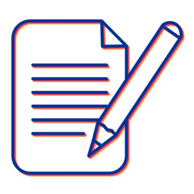 belge simgesi, vektör çizimi