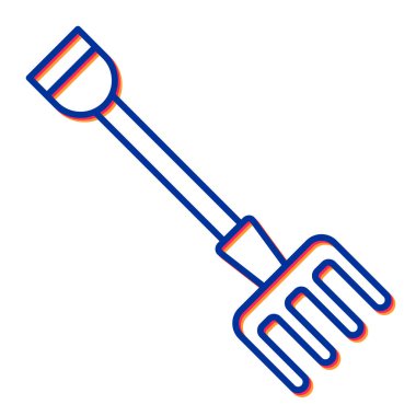 Tırmık. Web simgesi basit illüstrasyon