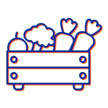 Gıda simgesinin vektör illüstrasyonu