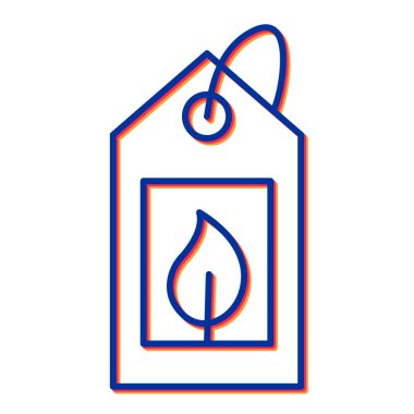 etiket simgesi, vektör illüstrasyonu basit tasarım