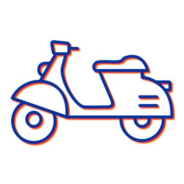 scooter vektör resimleme