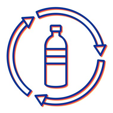 Su simgesinin vektör illüstrasyonu