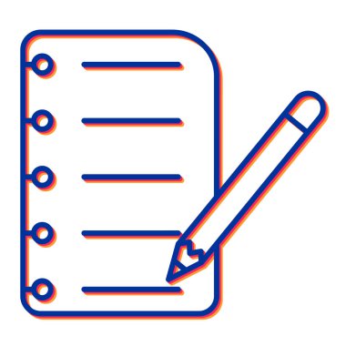 Kontrol listesi. Web simgesi basit illüstrasyon