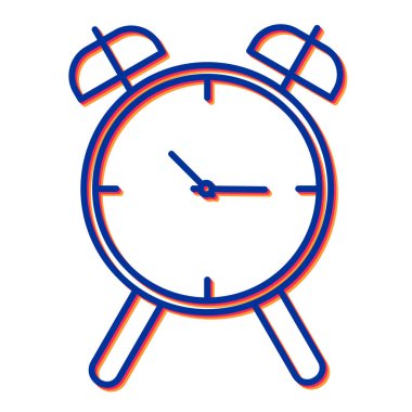Alarm saati simgesi vektör çizimi tasarımı