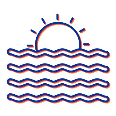 Güneş Simgesi Vektör illüstrasyonu