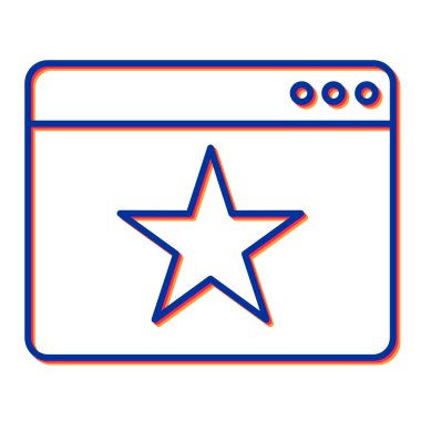 Tarayıcı simgesi. Web tasarımı