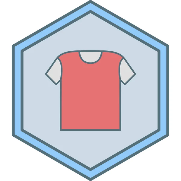 Maglietta Icona Web Semplice Illustrazione — Vettoriale Stock