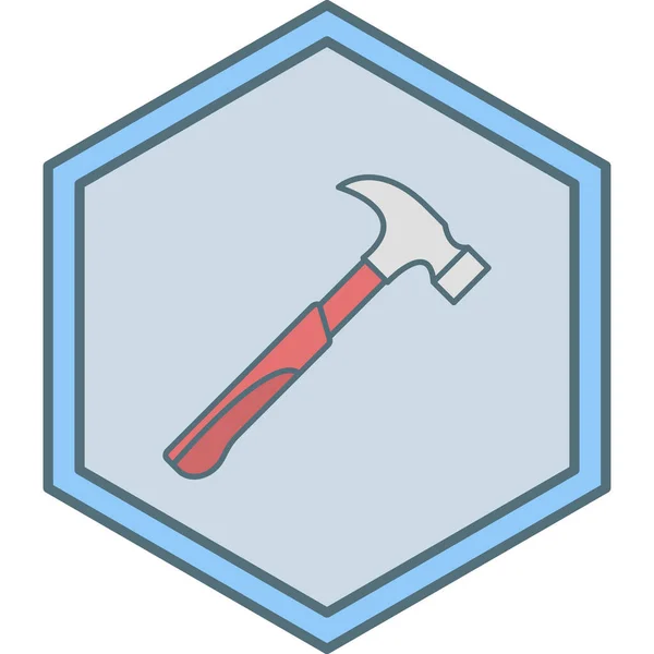 Hammer Icon Vector Illustration — Stock Vector