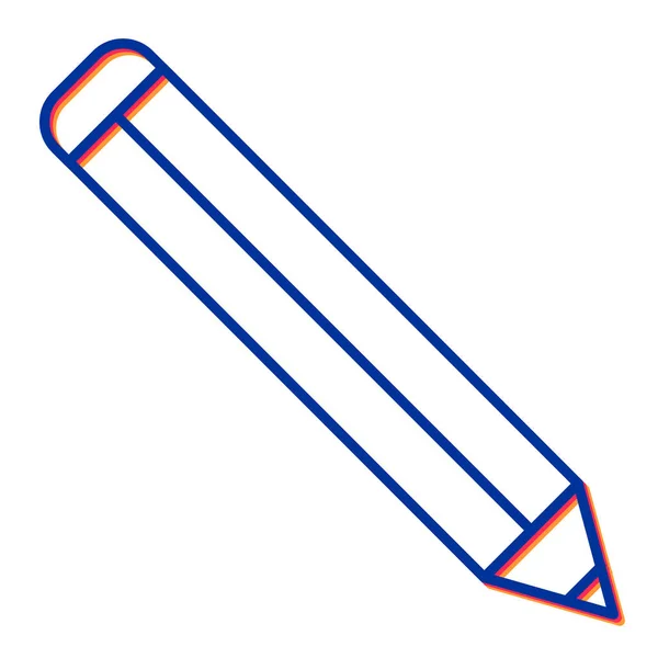 Bleistift Symbol Vektor Illustration — Stockvektor