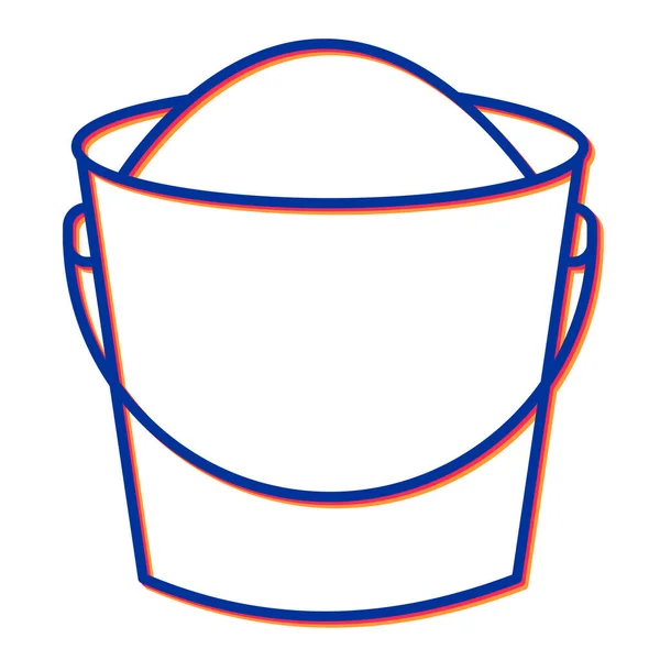 Bucket Ikon Vektor Illustration – Stock-vektor