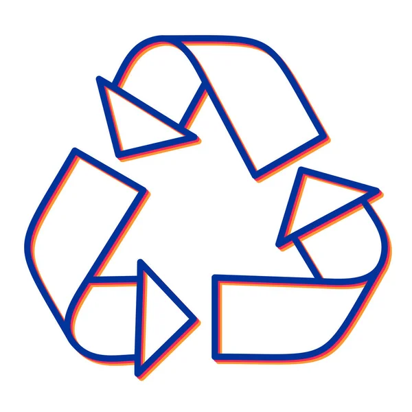 Symbolvektorabbildung Recyceln — Stockvektor