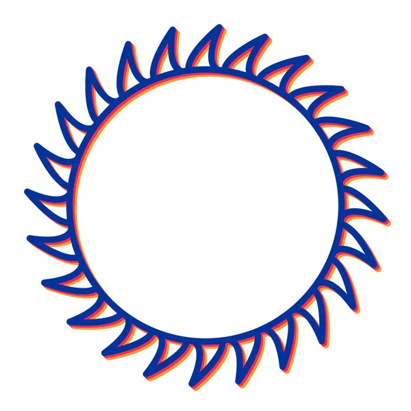 Икона Солнца Простая Иллюстрация Значков Звездного Вектора Сети — стоковый вектор