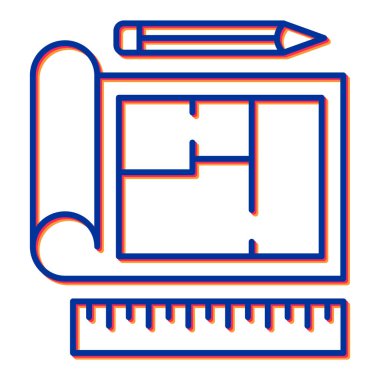 inşaat ve inşa çizgisi vektör simgesi