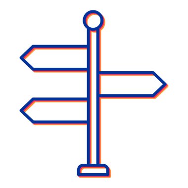 İşaret çubuğu simgesinin vektör illüstrasyonu