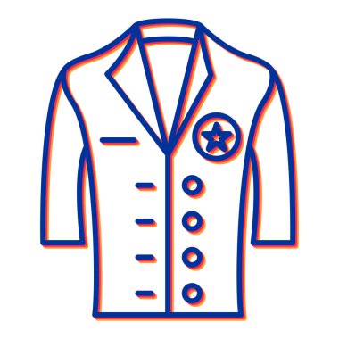 Ceketli bir adamın vektör çizimi