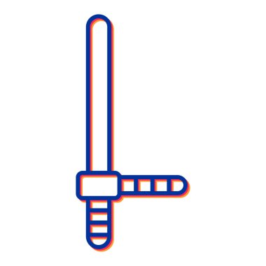 kılıç simgesi vektör illüstrasyonu