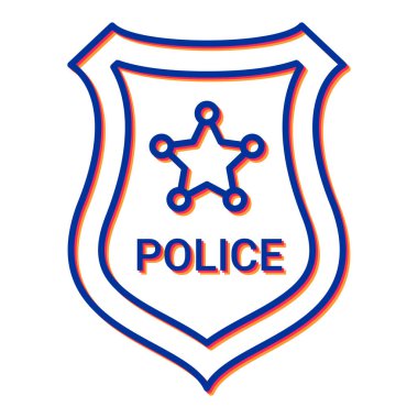 kalkan simgesi, vektör illüstrasyonu