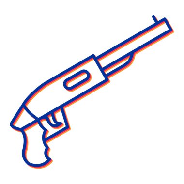 Bir silah simgesinin vektör illüstrasyonu