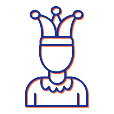 Erkek ikon vektörü. İnce çizgi işareti. izole edilmiş sınır sembolü çizimi