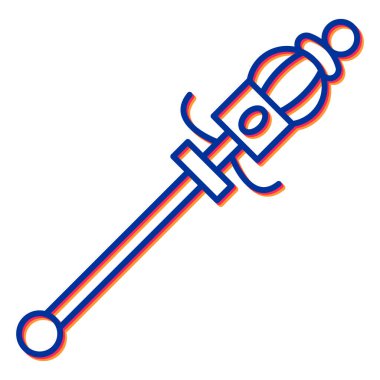 Kılıç simgesi. vektör illüstrasyonu