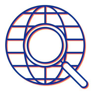 genel arama simgesi vektör illüstrasyonu