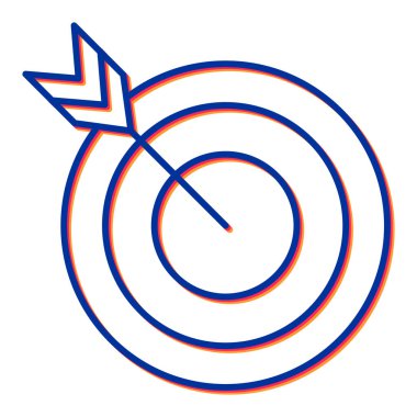 hedef simge vektör illüstrasyonu