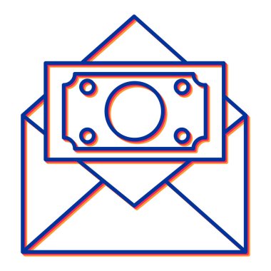 Para için. Web simgesi basit illüstrasyon